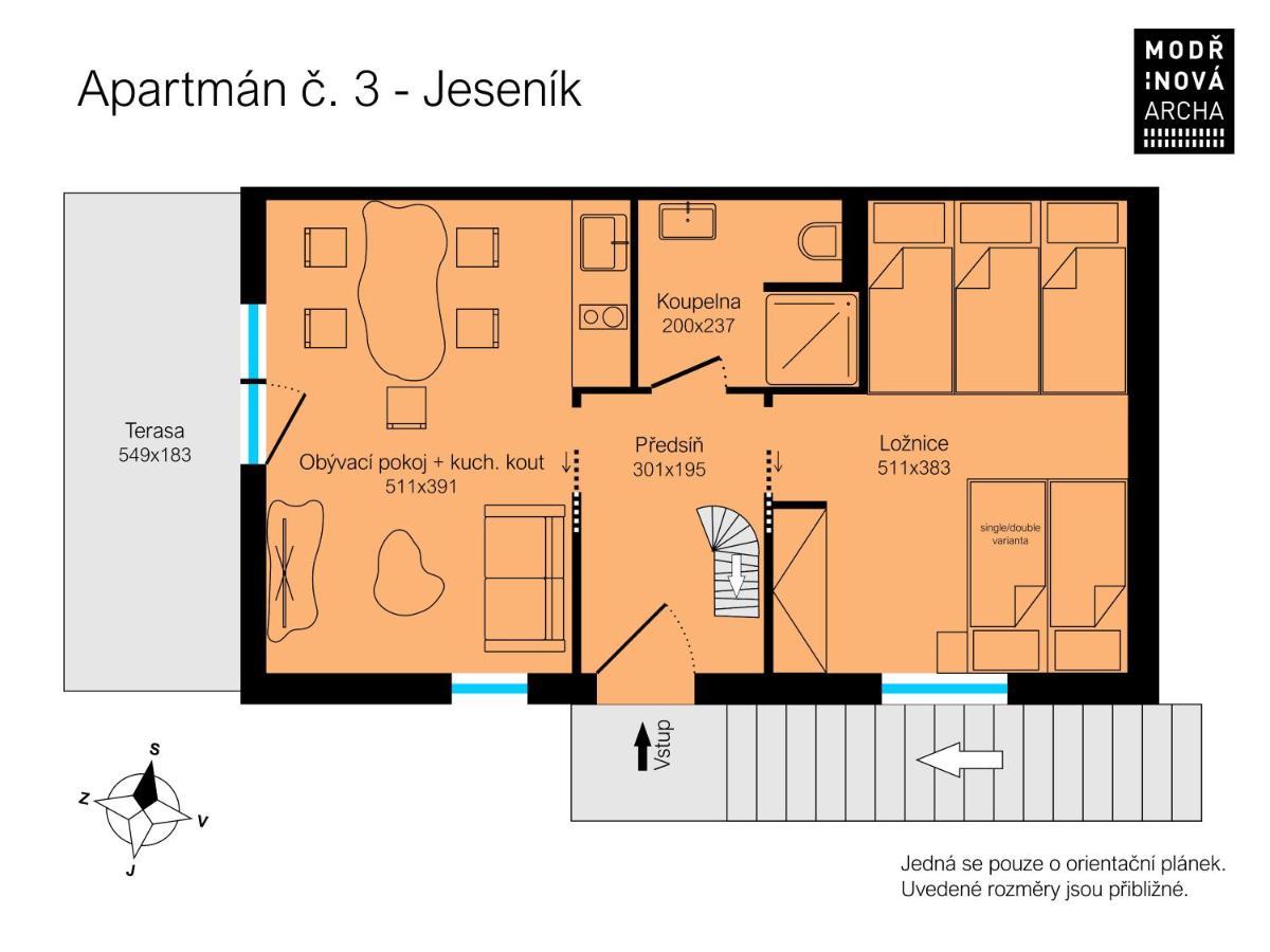 Apartmany Modrinova Archa S Privatni Saunou Vaclavov u Bruntalu Εξωτερικό φωτογραφία